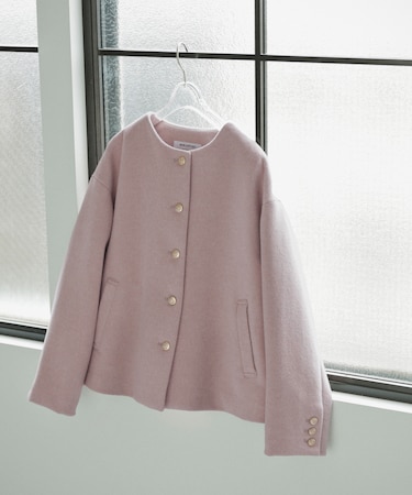 <EC限定カラー:モカ><ちょうど、いい服>“いつもの”が見違えるハーフコート