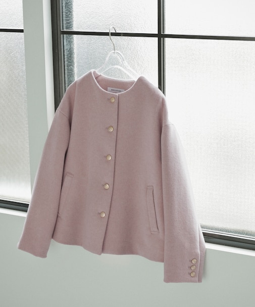 <EC限定カラー:モカ><ちょうど、いい服>“いつもの”が見違えるハーフコート