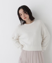 ＜ちょうど、いい服＞毎日着惚れるクロップドニット