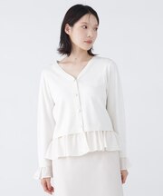 〈NAVY NAVY〉 マルチWAY総針ニットカーディガン