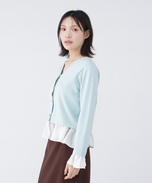 〈NAVY NAVY〉 マルチWAY総針ニットカーディガン