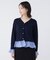 〈NAVY NAVY〉 マルチWAY総針ニットカーディガン