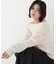 オフショルヘアリーニット