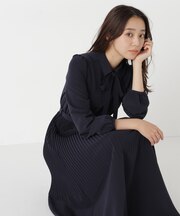 リボンタイプリーツワンピース