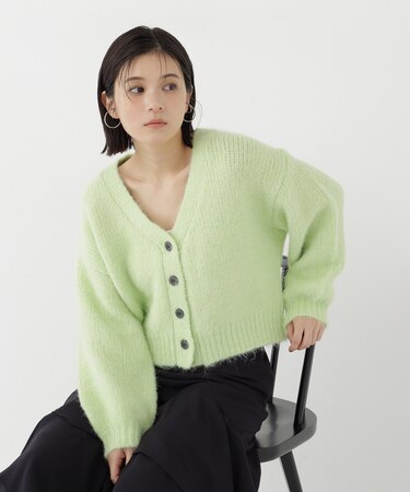 フラッフィーVネックカーディガン
