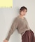 ＜ちょうど、いい服＞柔らか、ほおずりフォックス混ニット　26AW