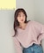 ＜ちょうど、いい服＞柔らか、ほおずりフォックス混ニット　26AW