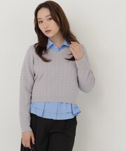 ケーブルショートニット