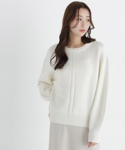 クルーネックニット