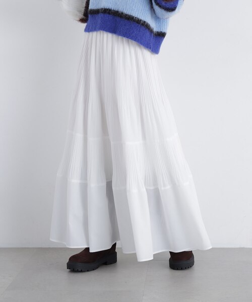 N.〉ティアードプリーツスカート｜ナチュラルビューティーベーシックの