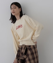 〈N.〉ロゴ刺繍スエット