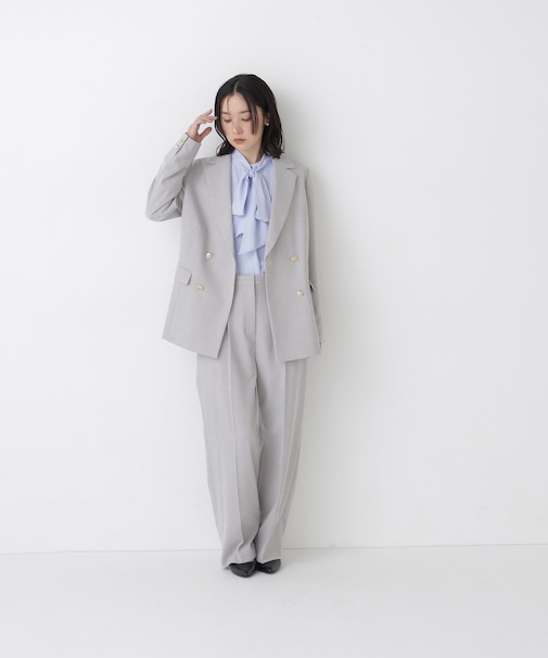 ダブルブレストボクシー SETUP セミワイドパンツ