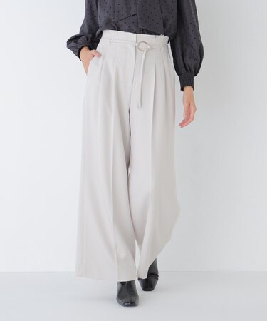 ダブルベルトワイドパンツ 26AW