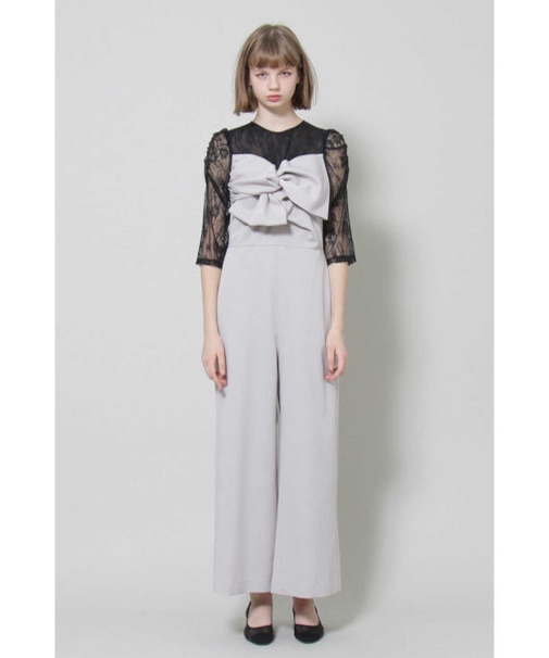 ◆《WEB限定》レース×前リボンコンビネゾン