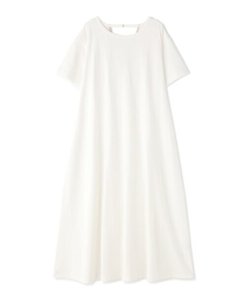 バックオープンテントラインカットソーワンピース