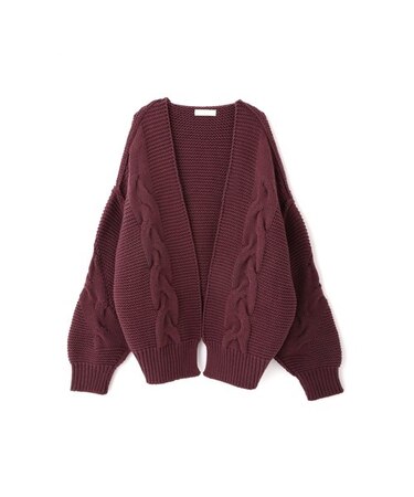 ◆バイアスケーブルショートカーディガン