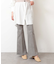◇《Sシリーズ対応商品》内スリットベルボトムデニムパンツ