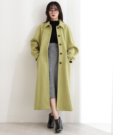 [Sシリーズ対応商品]ジャージメルトンステンカラーコート