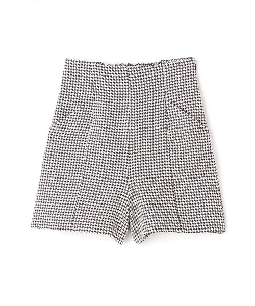 Sシリーズ対応商品》ハイウエスト千鳥柄ショートパンツ｜フリーズ