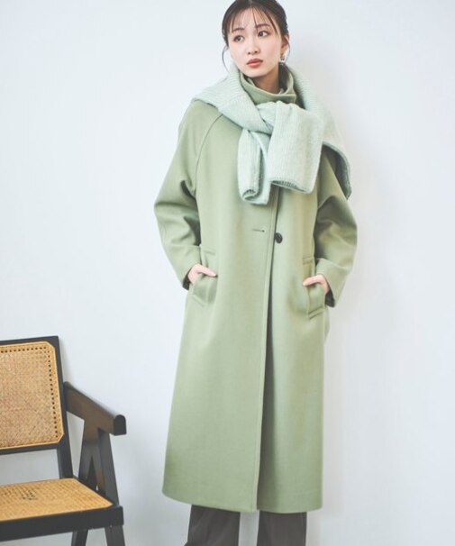 [Sシリーズ対応商品]ジャージメルトンスタンドカラーコート