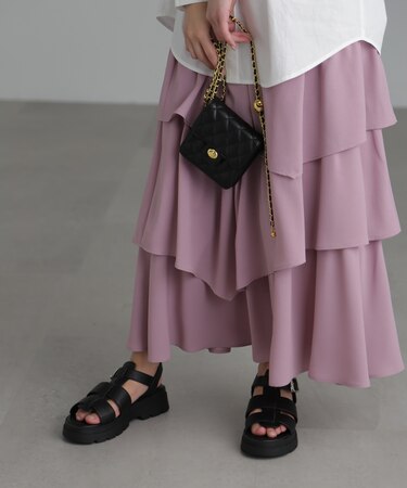 ランダムティアードスカート