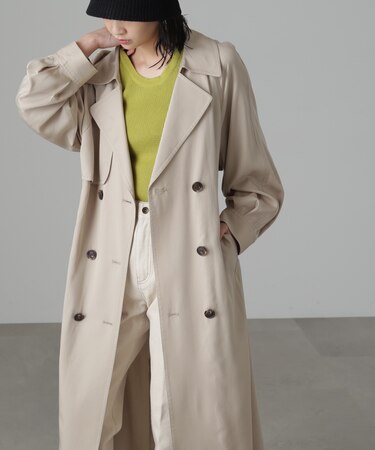 [低身長サイズ／Sシリーズ]ルーズテロンチコート