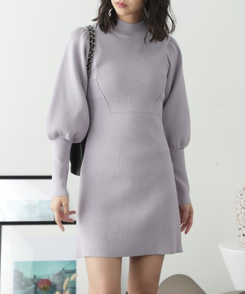 切替ミニニットワンピース