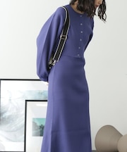 ニットカーディガン×キャミワンピースセット