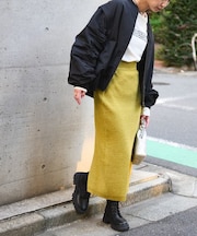 ネップニットナロースカート