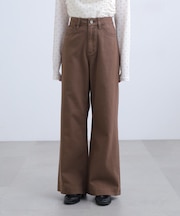 【4サイズ展開XS-L] ベーシックワイドデニムパンツ