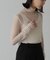 シースルーハイネックカットソー