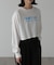 フロッキープリントロングTシャツ