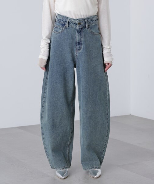 デニムエッグパンツ