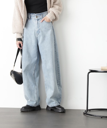 デニムエッグパンツ