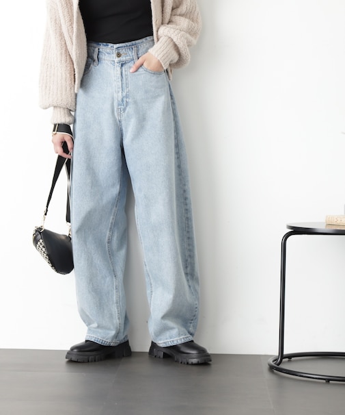 デニムエッグパンツ