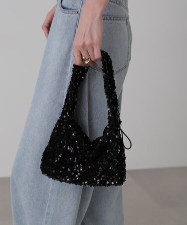 スパンコールワンハンドルバッグ