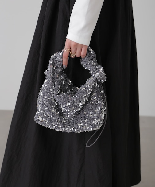 スパンコールワンハンドルバッグ