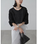 ［グレーカラーWEB限定］袖ドロストギャザーボレロ