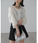 ［グレーカラーWEB限定］袖ドロストギャザーボレロ