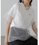 チュール×ロゴTシャツ