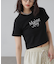 ショート丈ロゴTシャツ