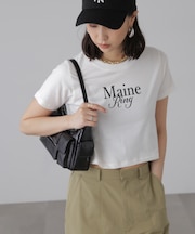 ショート丈ロゴTシャツ