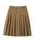 ローウエストミドル丈プリーツスカート