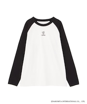 〈エンジェルブルーコラボ〉ラグランロング丈Tシャツ
