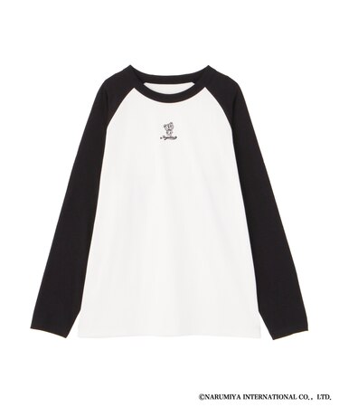〈エンジェルブルーコラボ〉ラグランロング丈Tシャツ