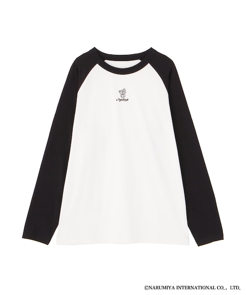 〈エンジェルブルーコラボ〉ラグランロング丈Tシャツ