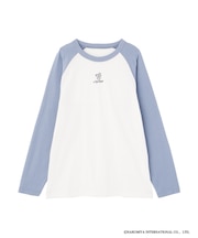 〈エンジェルブルーコラボ〉ラグランロング丈Tシャツ