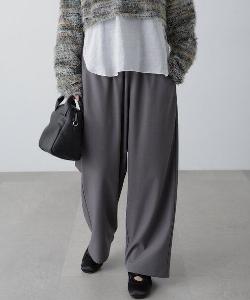 ウエストフリルイージーパンツ