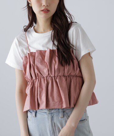 シャイニーキャミソールビスチェ