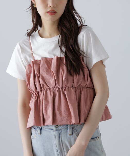 シャイニーキャミソールビスチェ